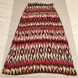 Chico’s Red Pattern Skirt